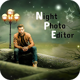 Night Photo Editor : Frame , Sticker , Text Editor icon