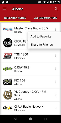 Alberta Radio Stations screenshot 1
