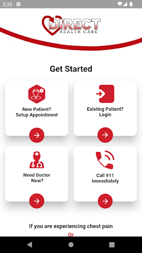 Android application Direct-Healthcare screenshort