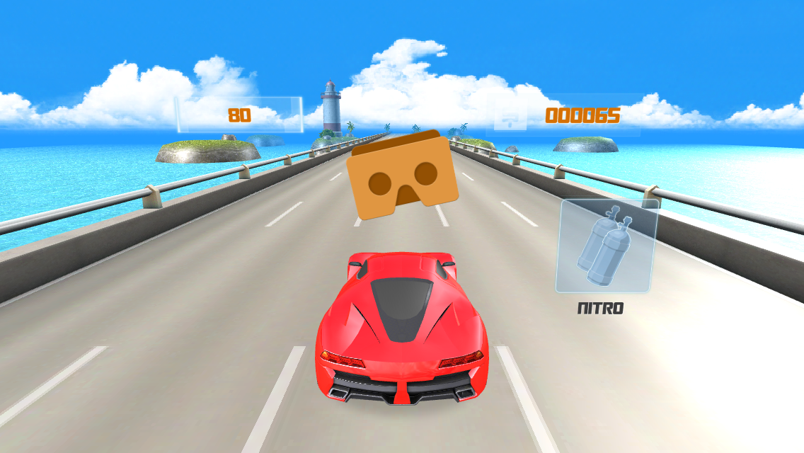 Android application VR SUPER RACER CARS 3D screenshort