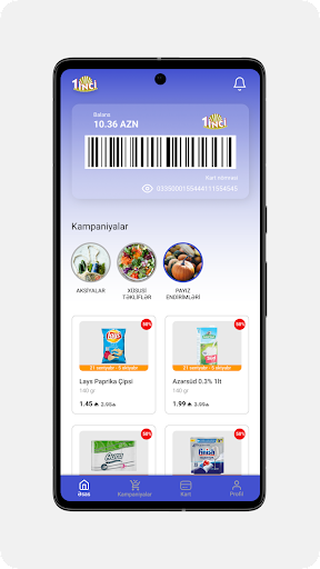 Android application 1inci Supermarket screenshort