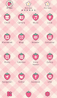 screenshot of Strawberry Checks +HOME Theme