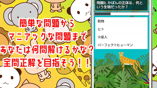 クイズ for けものフレンズ！萌え擬人化動物アニメ！アプリ Screen 3