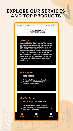 Standard Products Screen 2