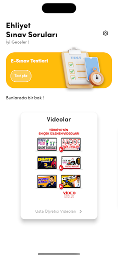 Android application Ehliyet Soruları Ustaöğretici screenshort