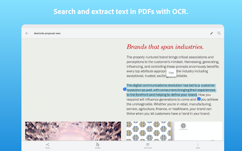 Adobe Scan: PDF Scanner, OCR Varies with device APK screenshots 13