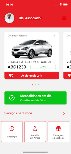 Android application União Proteção Veicular screenshort