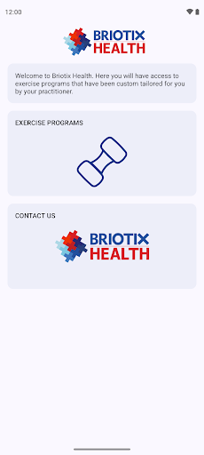 Android application Briotix Health screenshort