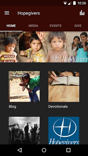 Android application Hopegivers International, Inc. screenshort