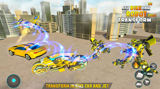 Jet Robot Car Transformation :Robot Car Games  Screenshots 21