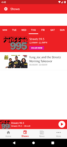 Streetz 99.5 Screen 3