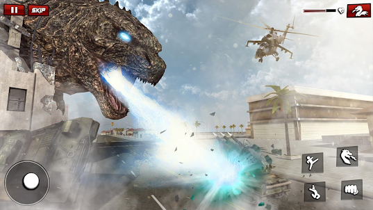 Kaiju Godzilla vs King City 3D