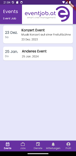 Event Job Screen 2