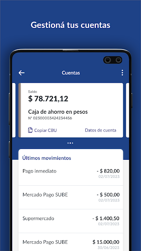 Android application Banco Mariva Personas screenshort