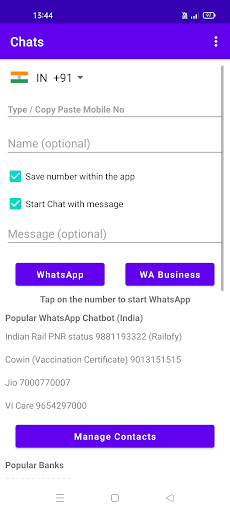 Android application Chats Renjith Plavada screenshort