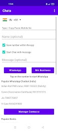 Chats - WhatsApp Direct Chat without saving number