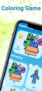 Rainbow coloring game 1.1 APK + Мод (Unlimited money) за Android