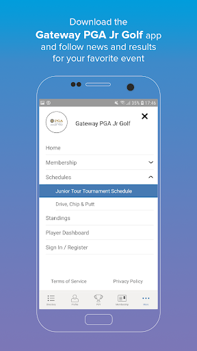 Android application Gateway PGA Jr Golf screenshort