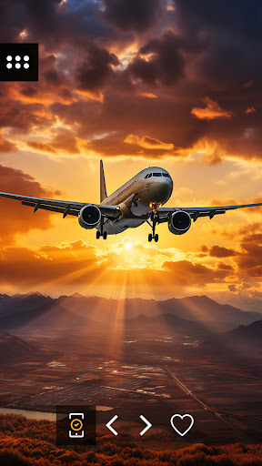 Android application Wallpaper with planes screenshort