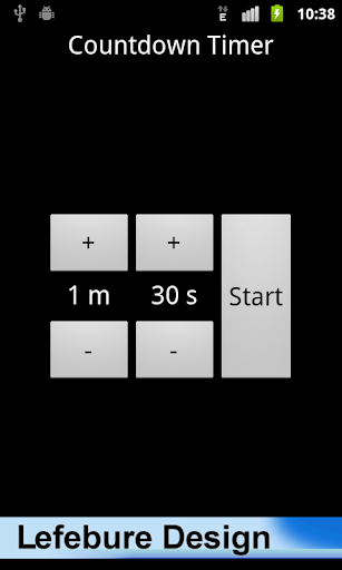 Android application Countdown Timer screenshort