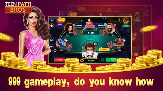 Teen Patti Bros 3card game v22 MOD APK (Unlimited Money) Free For Android 8