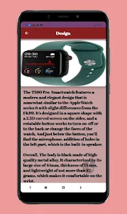 T500 Pro smart watch Guide