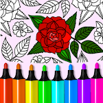 Cover Image of Herunterladen Färbung für Erwachsene: Blumen 8.0.2 APK