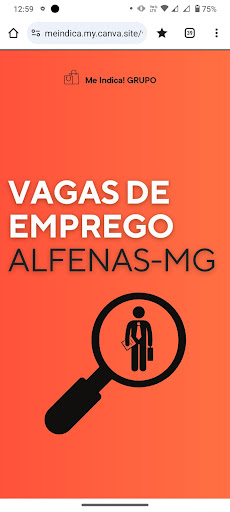 Android application VAGAS DE EMPREGO em ALFENAS-MG screenshort