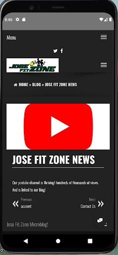 JOSE FIT ZONE Screen 3