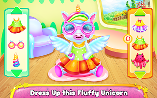 Cute Little Unicorn Caring and Dress Up