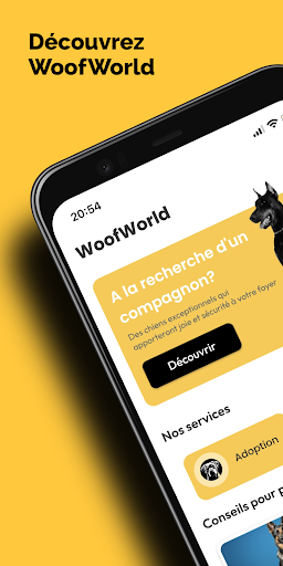 Android application WoofWrld screenshort