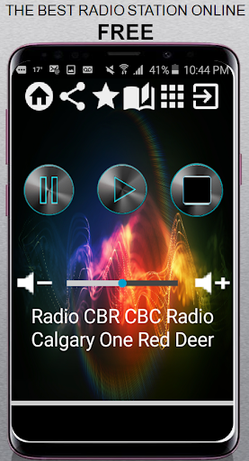 Android application CA Radio CBR CBC Radio One Cal screenshort