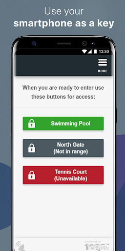 Android application Tap2Open Access screenshort