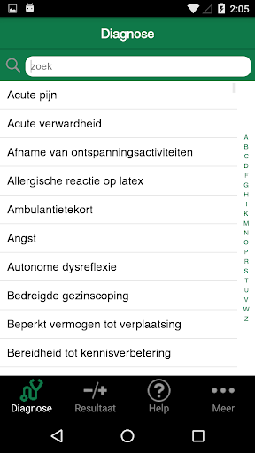 Verpleegk. zorgresultaten(NOC) Screen 3