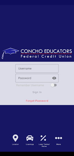 Android application Concho Educators FCU screenshort