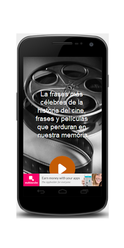 Android application Cine Phrases screenshort