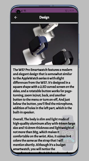 WS7 PRO Smart Watch guide Screen 3