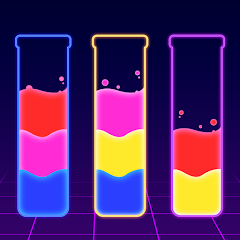 Water Sort Glow - Color Puzzle Mod apk última versión descarga gratuita