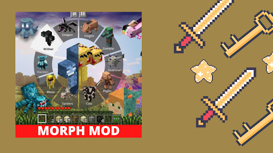 Morph Mod for Minecraft Skin.
