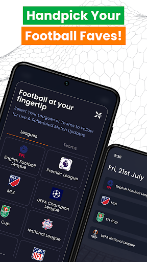 Android application Football Fever screenshort