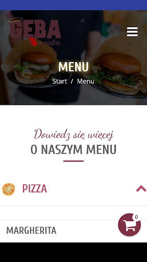 Android application Gęba w niebie screenshort