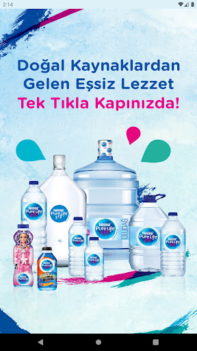 Android application Nestlé Pure Life screenshort