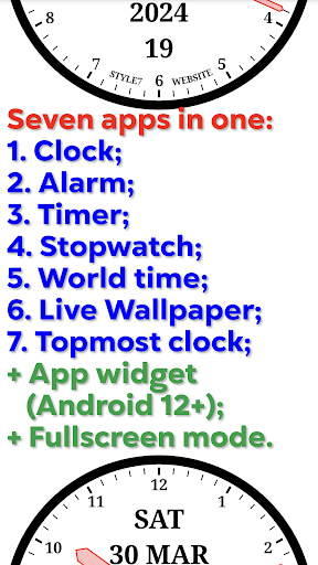 Android application Universal Clock-7 screenshort