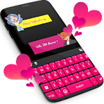 Cover Image of Скачать Розовая клавиатура для WhatsApp  APK