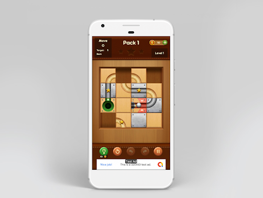 Android application Slide The Ball screenshort