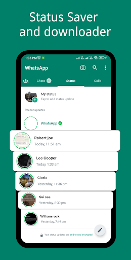 Android application Status Saver for WhatsApp screenshort