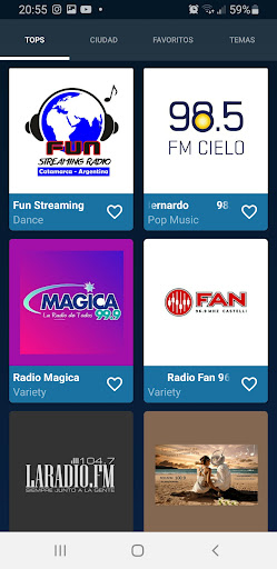 Android application Radios Argentinas am y fm screenshort