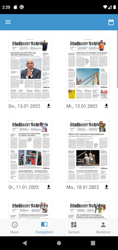 SN - Schaffhauser Nachrichten Screen 2