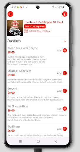 The Italian Pie Shoppe - St. P Screen 3
