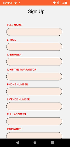 Android application RF Freelancer screenshort